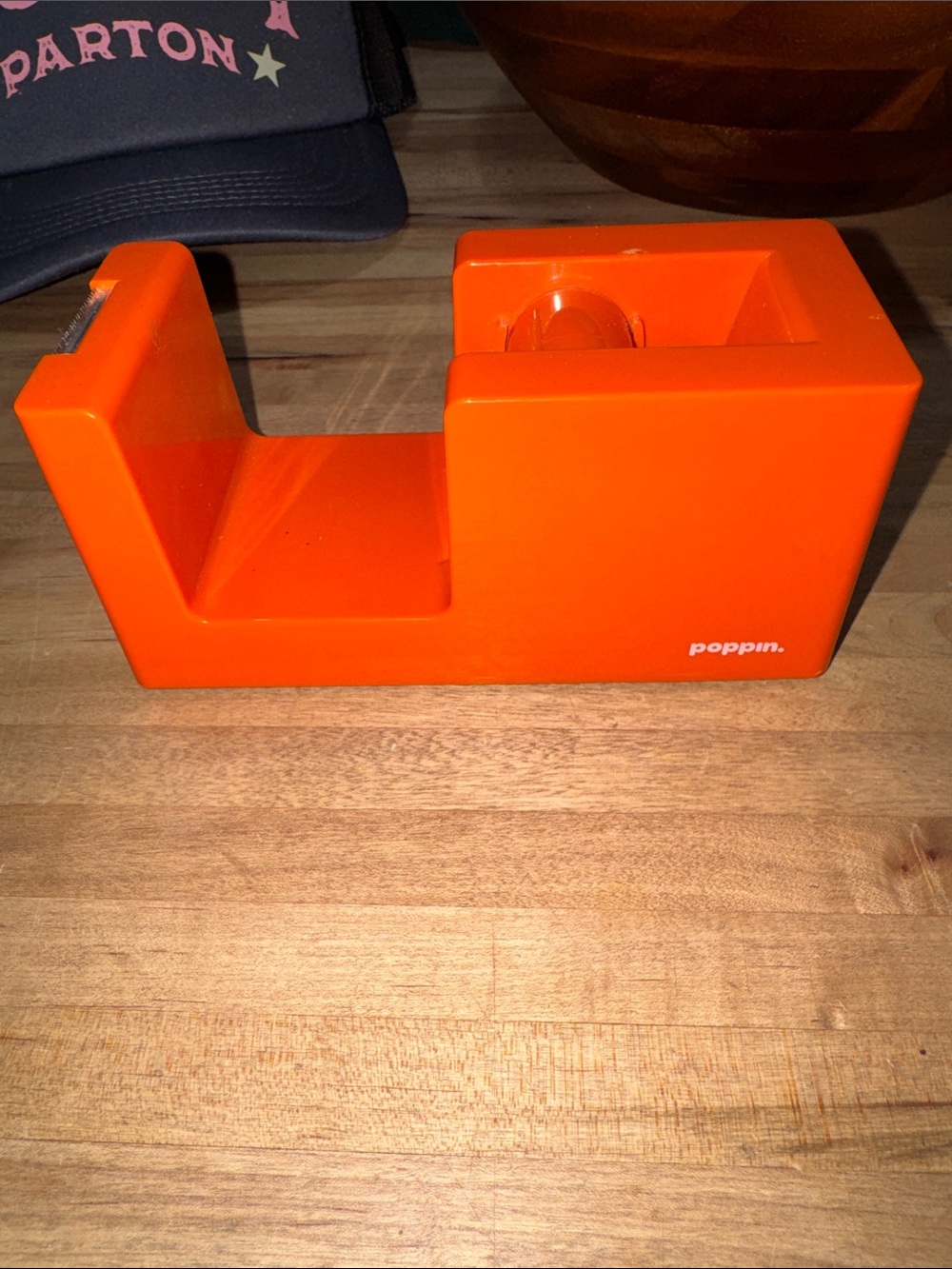Poppin Orange Desk Tape Dispenser